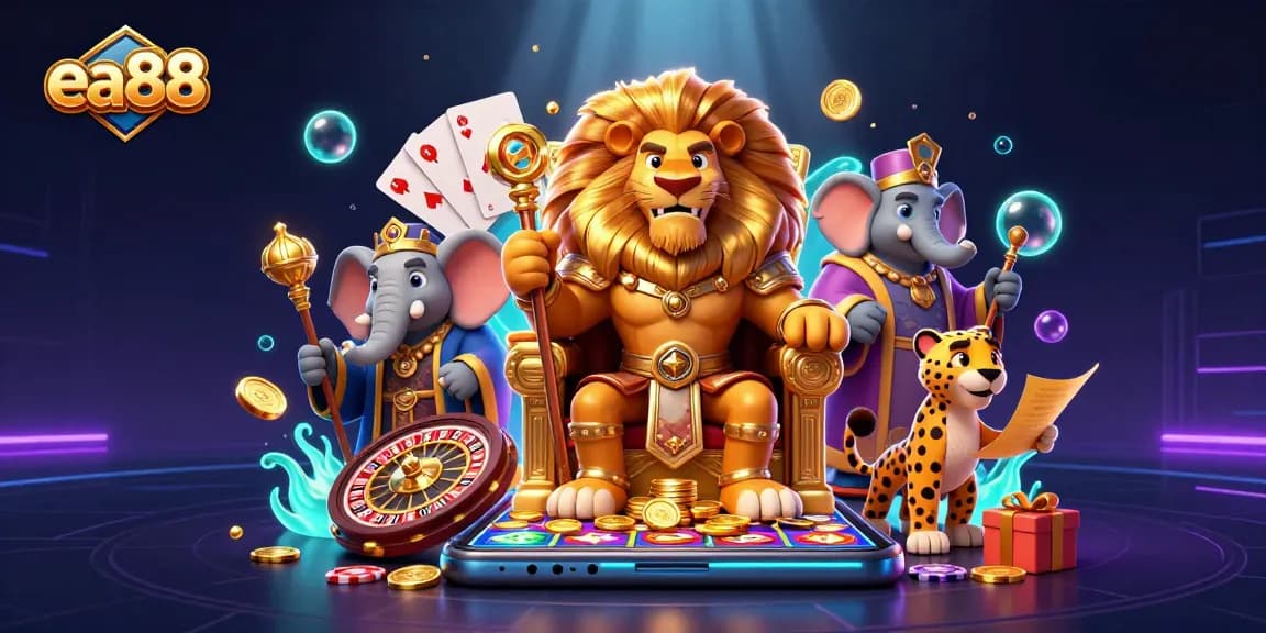 ea88 offers thrilling gaming experiences with interactive casino elements and vivid characters.