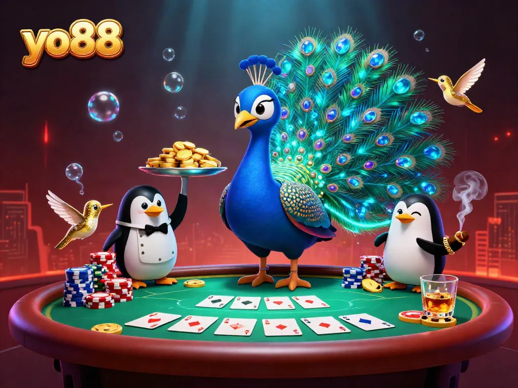 Experience thrilling gameplay at yo88 with vibrant character interactions and rich poker elements.