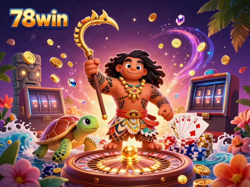 Experience thrilling gaming adventures with 78win featuring vibrant characters and rich casino elements.