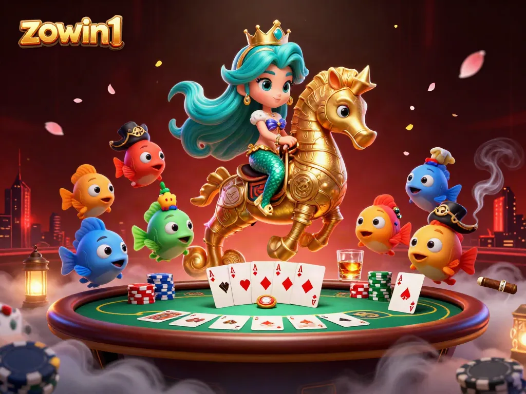 Experience exciting gameplay at zowin1 with colorful casino elements and a dynamic scene