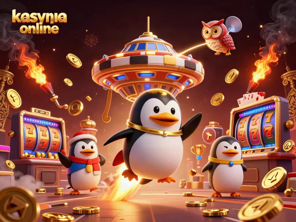 Engage with top kasyna online games in this vibrant 3D casino-themed illustration