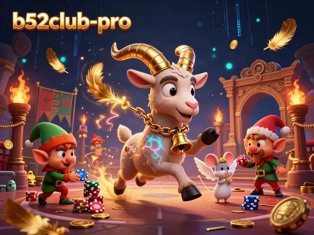 Engage in thrilling gaming at b52club-pro's enchanting holiday-horror casino with Krampus and friends.