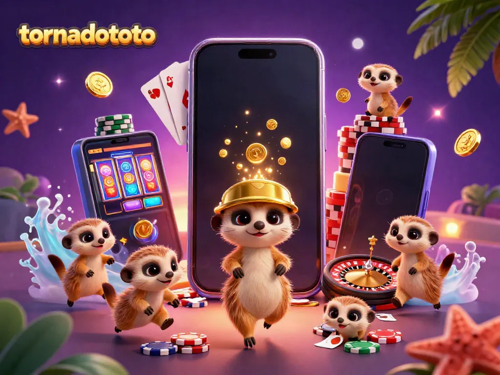 Experience the tornado thrill with tornadototo's lively meerkat casino operation featuring games and surprises!