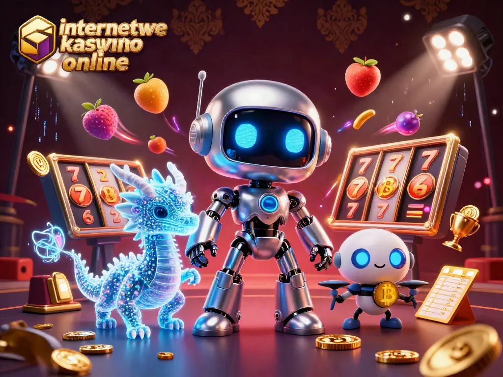 Play exciting games at internetowe kasyno online with vibrant slot reels and immersive casino elements.