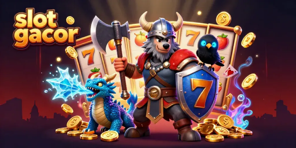 Menangkan slot gacor dengan perang Viking, naga, dan elemen kasino yang menarik.