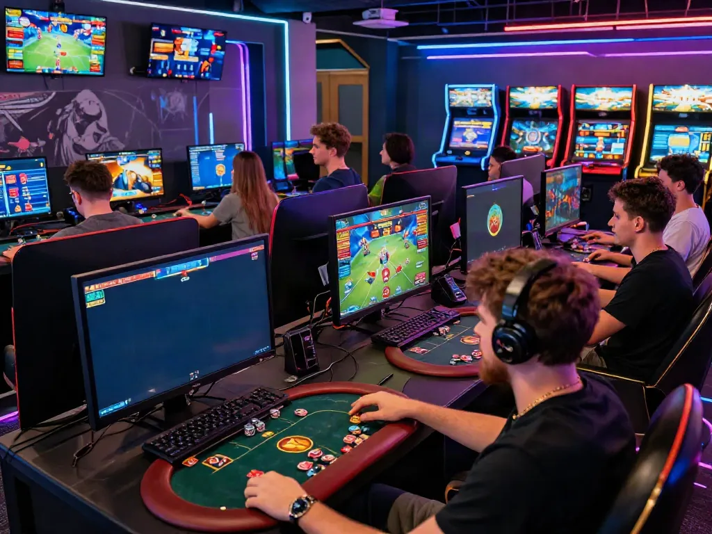 Dynamic online gaming experience at https://hitclubt3.com/ with diverse players engaged in immersive games.