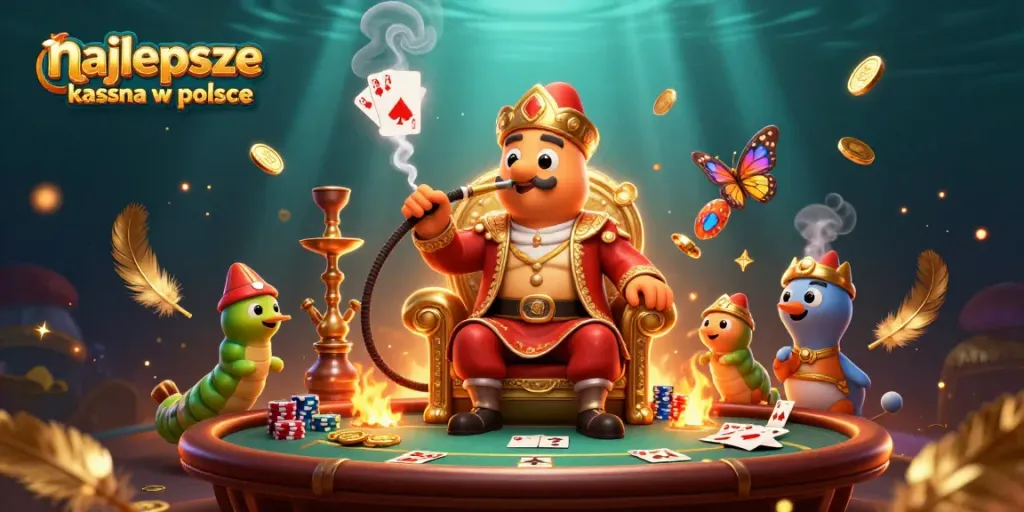 Engage with najbolšie kasyna w polsce featured in a rich 3D casino illustration depicting vibrant gambling elements.