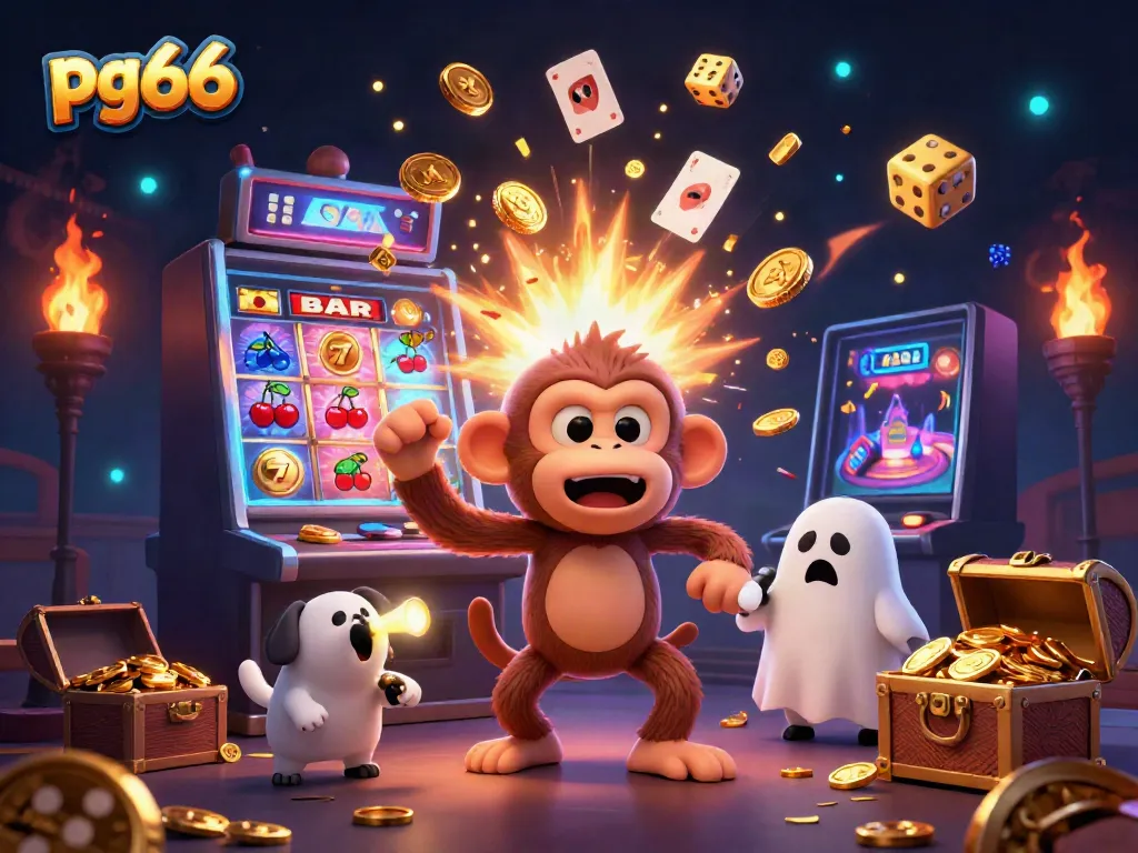 Engage in thrilling gaming at pg66, where excitement meets adventure in an immersive casino scene.